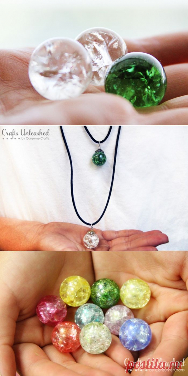 Бриллианты из стеклянных шариков. Отличная идея!