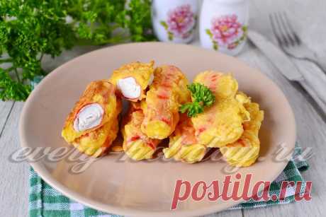 Крабовые палочки в кляре