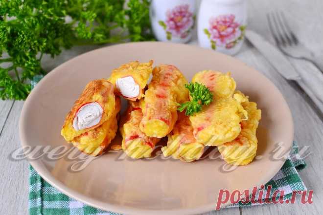 Крабовые палочки в кляре