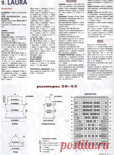 Летний вязаный жакет