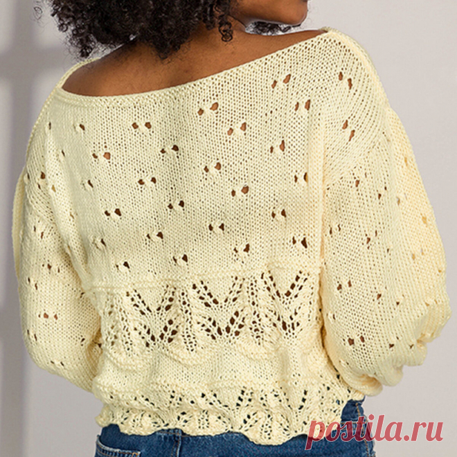 Если немного прохладно: 10 симпатичных свитеров спицами | Вязание с Paradosik_Handmade | Дзен