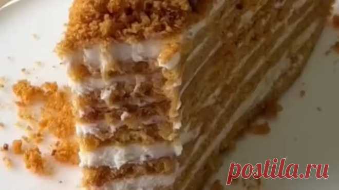 🍯 МЕДОВИК, КОТОРЫЙ НЕ НУЖНО ПРОПИТЫВАТЬ! НЕЖНЫЕ КОРЖИ, ТАЮЩИЕ ВО РТУ УЖЕ ЧЕРЕЗ ПАРУ ЧАСОВ 😍