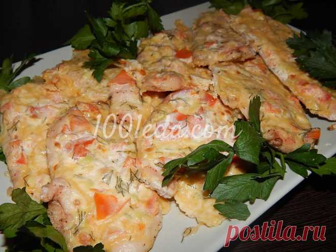 Куриная грудка под сливочной шубой - Быстрый обед и ужин от 1001 ЕДА вкусные рецепты с фото!