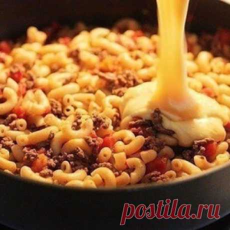 Макароны чизбургер: Отличный способ разнообразить привычное меню