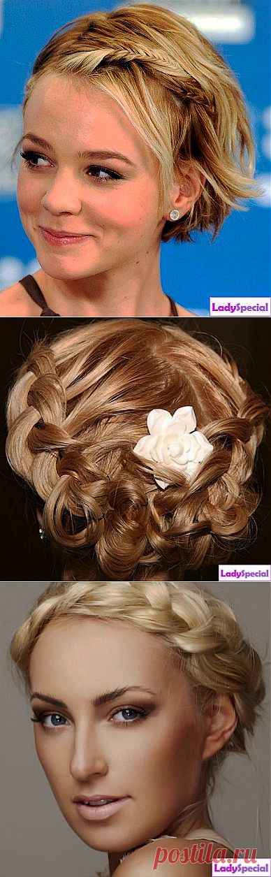 Плетение кос на короткие волосы - Женский журнал LadySpecial.ru