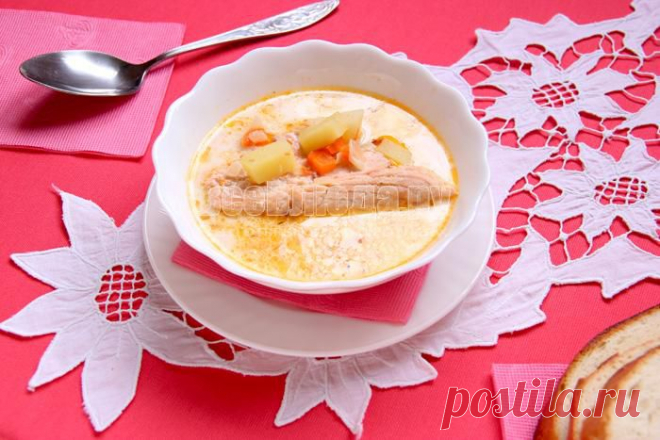 Молочный суп с семгой, рецепт с пошаговыми фото | Все Блюда