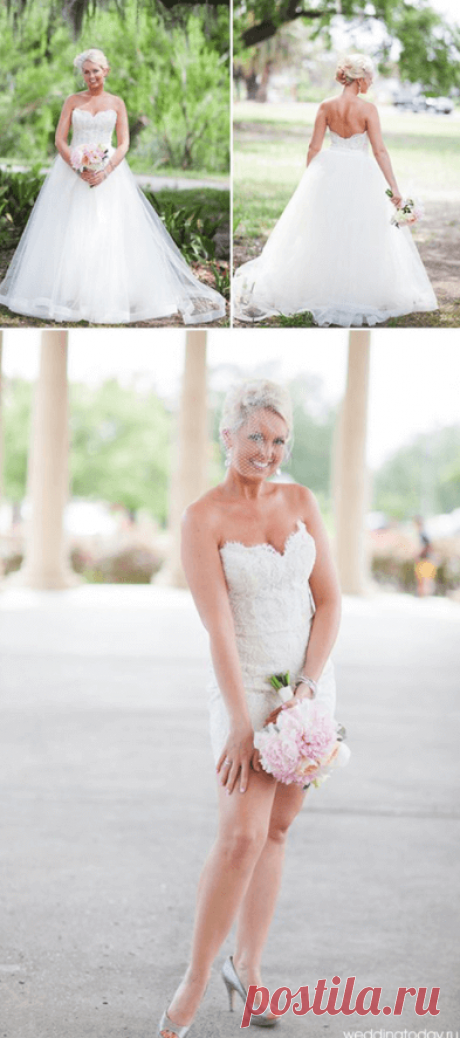 Свадебные платья красного цвета - фото