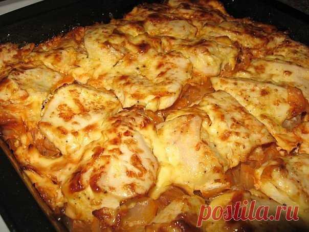 Куриная грудка на капустной шубке - Простые рецепты Овкусе.ру