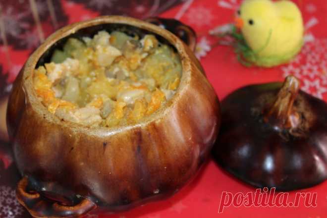 Картофель в горшочке с грибами и курицей - Простые рецепты Овкусе.ру