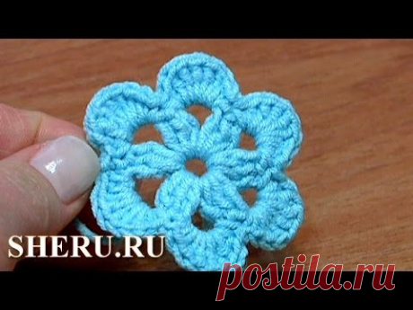 Crochet Flower For Beginners Урок 27 Как связать цветок крючком — Яндекс.Видео