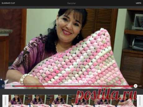 ▶ Colchita Lili para bebe en crochet - Tejiendo con Laura Cepeda - YouTube