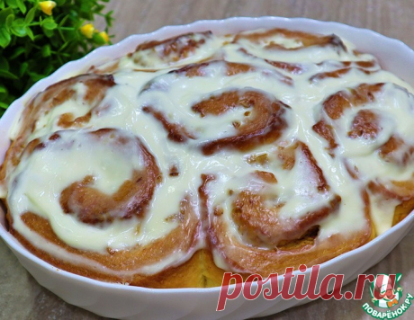 Вкуснейшие синнабоны с яблоками и корицей