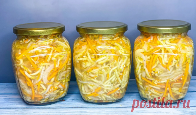 Кабачки по-корейски на зиму: съедаются первыми. Ингредиенты из расчета на 3 банки объемом 700 мл. и одну банку...