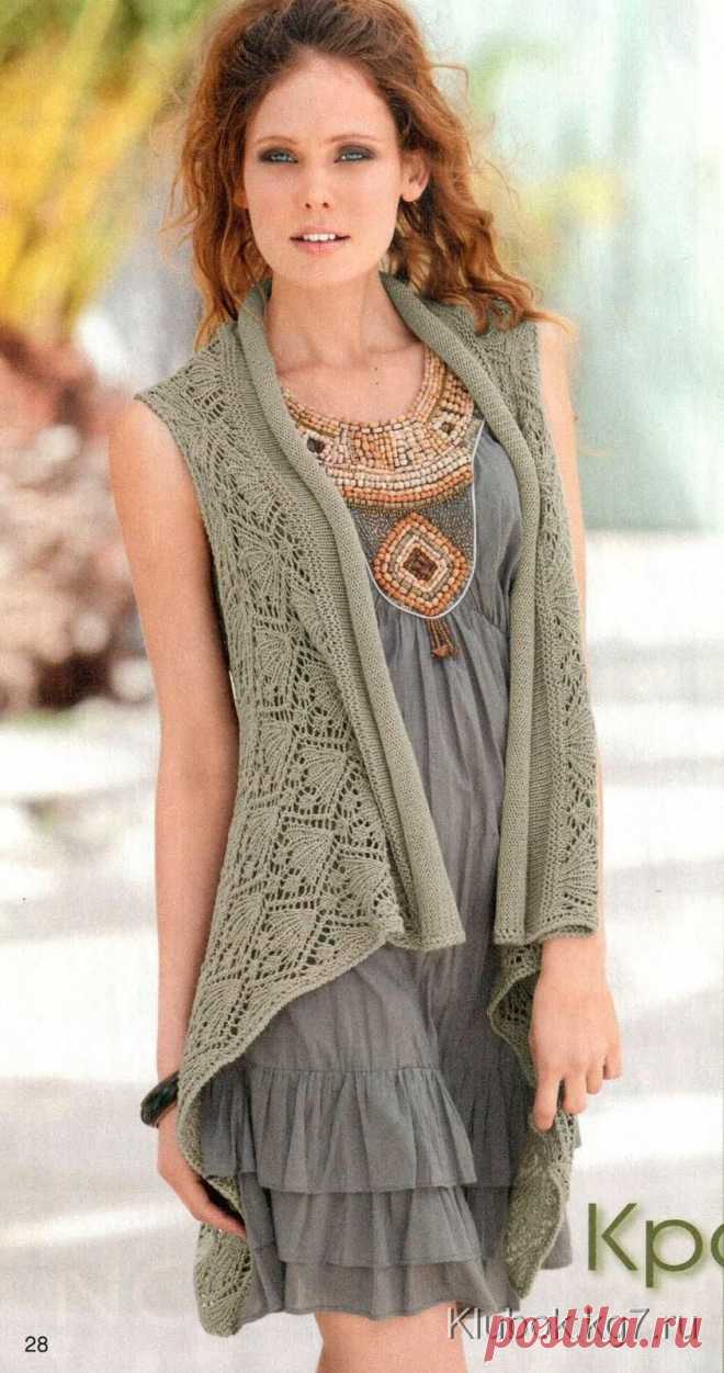 Жилет со скосами | Клубок