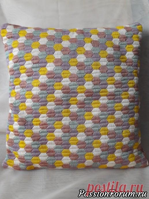 Подушка в стиле барджелло - запись пользователя lubasha (Любаша) в сообществе Вышивка в категории Хардангер