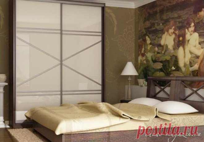 Шкаф купе в спальную комнату под заказ; фото, дизайн