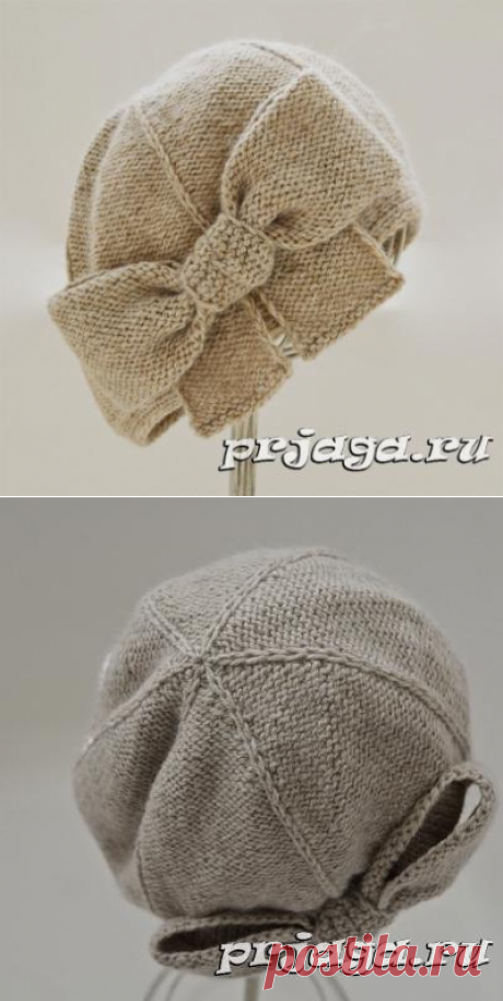 Берет «Beau Cloche» спицами