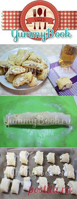 Творожное печенье с безе и орехами - пошаговый рецепт с фото