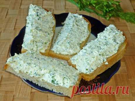 Творожная паста с зеленью для бутербродов рецепт с фото - 1000.menu