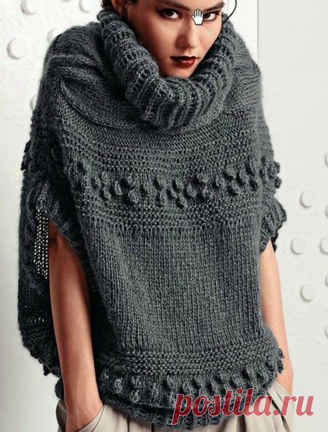 María Cielo: Ponchos tejidos crochet y dos agujas