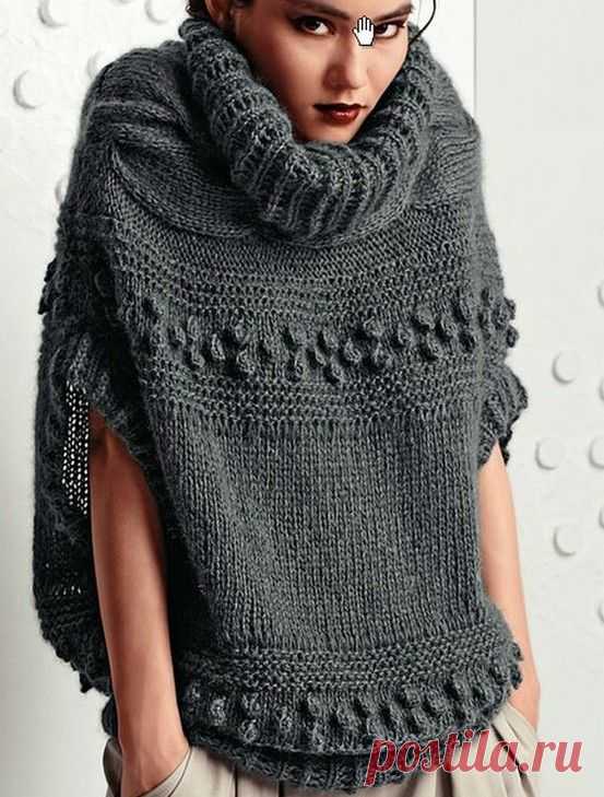 María Cielo: Ponchos tejidos crochet y dos agujas