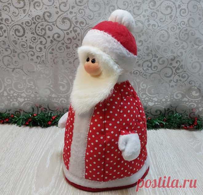 Дедушка Мороз в виде грелки на заварочный чайник - получился очаровательный декор на кухню.Мастер класс. | Юлия Жданова | Дзен