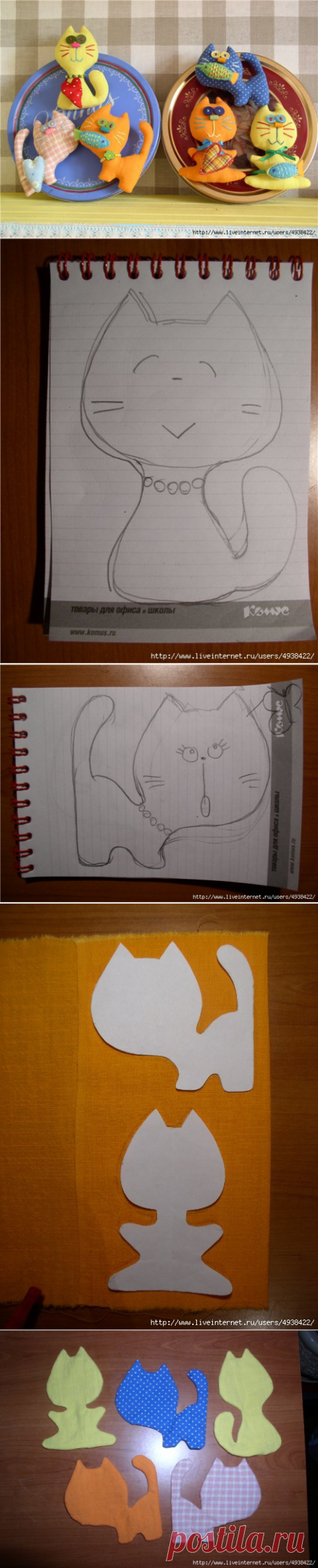 Мастер-класс "Котомания" (магниты на холодильник).