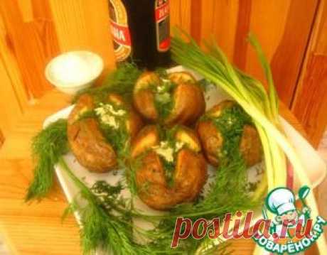 Картошка с чесноком и зеленью - кулинарный рецепт