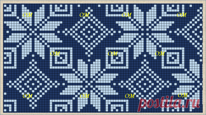 21 жаккардовая схема в стиле норвежских узоров | ЖАККАРДос | Яндекс Дзен