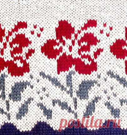 Pretty Flowers Color Knitting ⋆ Knitting Bee