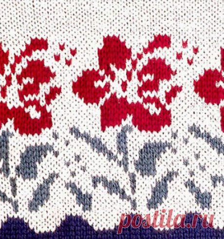 Pretty Flowers Color Knitting ⋆ Knitting Bee