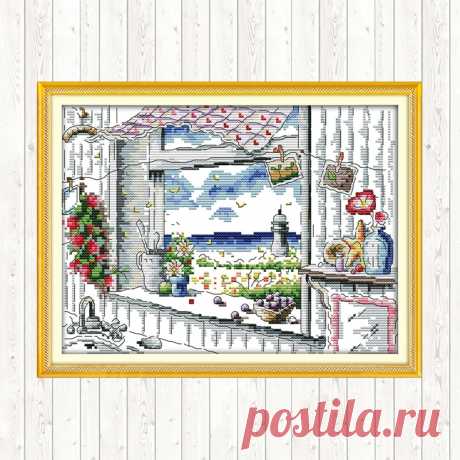359.65руб. 49% СКИДКА|Joy Sunday Счетный крест Аида Ткань Холст для вышивки набор 14ct 11ct печатный набор крестиков DMC DIY ручное искусство ремесла|Упаковка|   | АлиЭкспресс Покупай умнее, живи веселее! Aliexpress.com