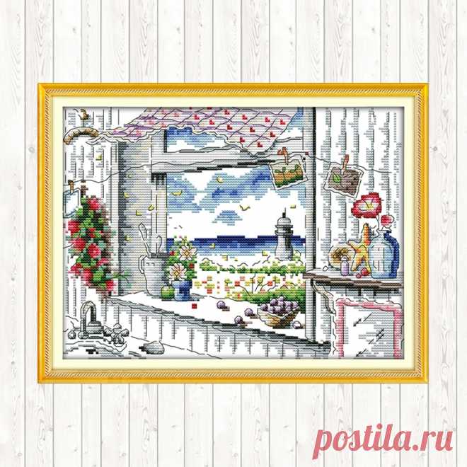 359.65руб. 49% СКИДКА|Joy Sunday Счетный крест Аида Ткань Холст для вышивки набор 14ct 11ct печатный набор крестиков DMC DIY ручное искусство ремесла|Упаковка|   | АлиЭкспресс Покупай умнее, живи веселее! Aliexpress.com