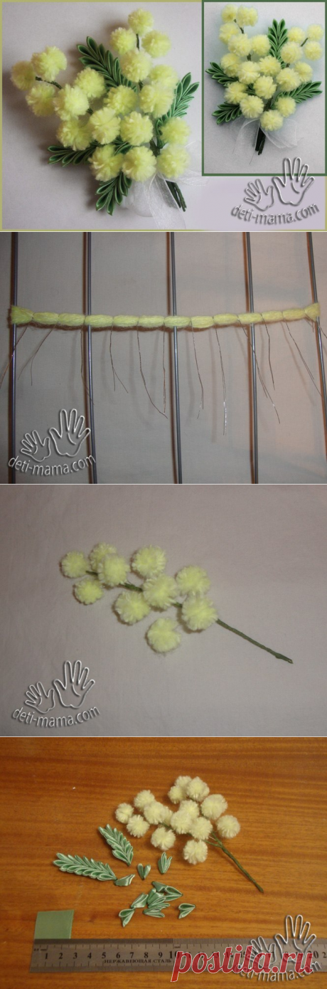 Зимняя мимоза — Сделай сам, идеи для творчества - DIY Ideas