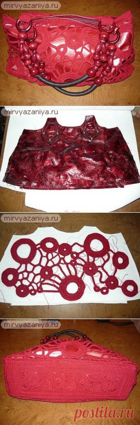 Вязаная сумка своими руками.