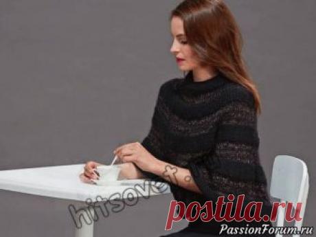 Стильная вязаная накидка - запись пользователя Лисик (Светлана) в сообществе Вязание спицами в категории Вязание для женщин спицами. Схемы вязания спицами Вам потребуется: 5 (6) мотков чёрной пряжи Bergere de France Du-vetine, состоящей из 73% акрила, 19% полиамида, 8% полиэстера, длиной нити 70 метров в 50 граммах; 2 (3) мотка чёрной пряжи Bergere de France Pure Douceur, состоящей из 58% мохера, 37% п