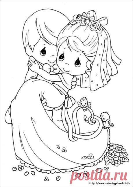 Precious Moments coloring picture