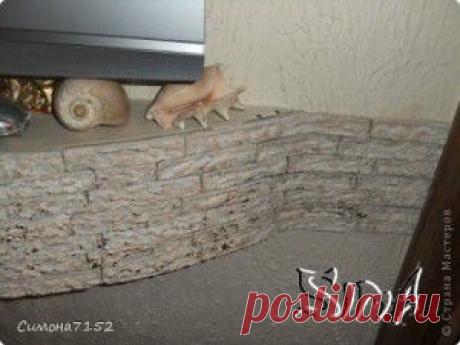 ПРОЦЕСС ДЕКОРИРОВАНИЯ СТЕНЫ КАМНЕМ ИЗ БУМАГИ