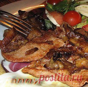 Свинина жареная с белыми грибами, рецепт. Koolinar - клуб кулинаров. . Рецепт c фото, мы подскажем, как приготовить!