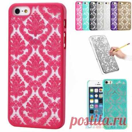 Прорезиненные дамасской шаблон матовая чехол для iPhone 4 4S 5 5S 6 4.7 &quot; плюс 5.5 &quot; 1Q19 47ZI купить на AliExpress