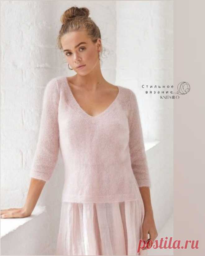 Подробная инструкция по вязанию нежного мохерового пуловера с идеальной посадкой | Стильное вязание KNITMILO | Дзен