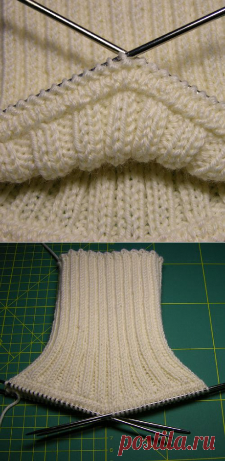 ru_knitting: Мастер-класс: воротник &quot;гольф&quot;.