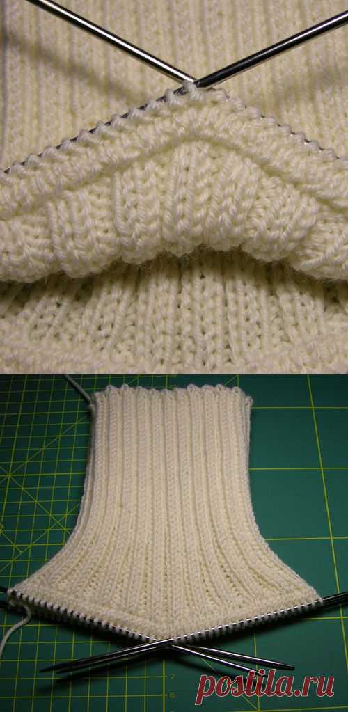 ru_knitting: Мастер-класс: воротник "гольф".