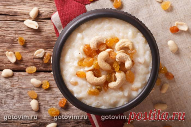 Кхир с изюмом и орехами