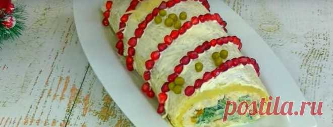 Салат «Новогодний сюрприз»: вкусная закуска с необычной начинкой станет украшением праздничного стола | sm-news.ru