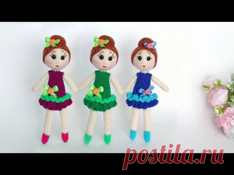 🌸Что бы заработать делаю их много🌸Как вязать Красивую БАЛЕРИНУ крючком амигуруми🌸