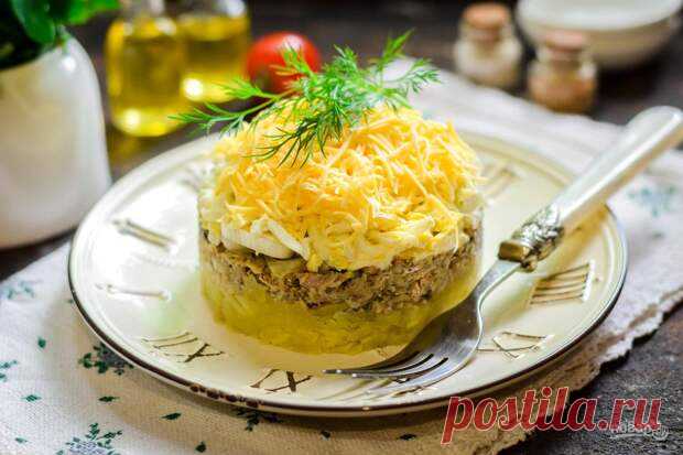 10 простых салатов с рыбными консервами - Будет вкусно - Социальная сеть 