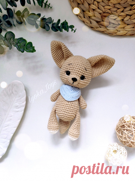 PDF Малыш фенек крючком. FREE crochet pattern; Аmigurumi animal patterns. Амигуруми схемы и описания на русском. Вязаные игрушки и поделки своими руками #amimore - лиса, лисица, лисёнок фенек, лисичка.