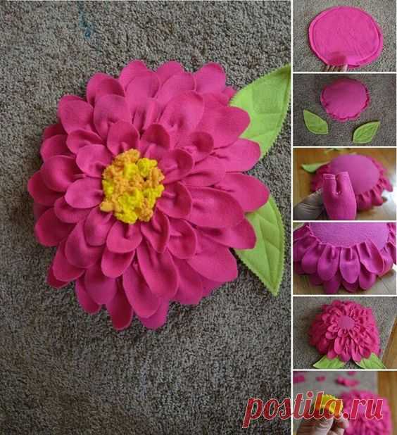 Prácticas Ideas para el Hogar...: DIY Almohada de Pétalos de Flor (paso a paso)
