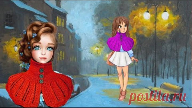 Сьемный воротник. Спицами.#(2024)